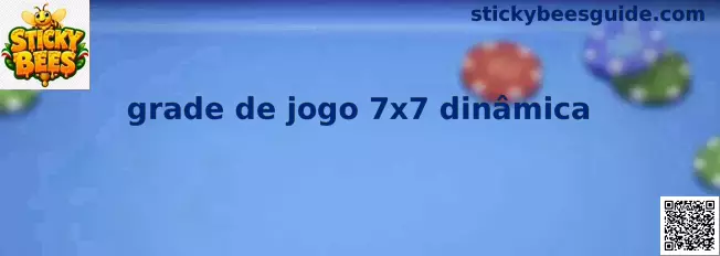 grade de jogo 7x7 dinâmica de Sticky Bees