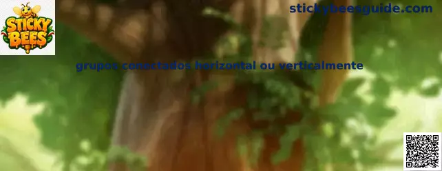 Ejemplo de grupos conectados horizontal ou verticalmente en Sticky Bees