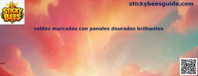 celdas marcadas con panales dourados brilhantes