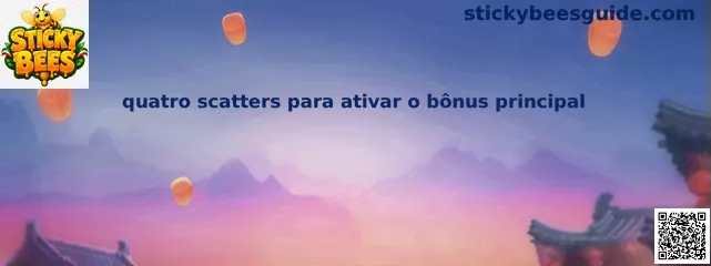 quatro scatters para ativar o bônus principal en Sticky Bees