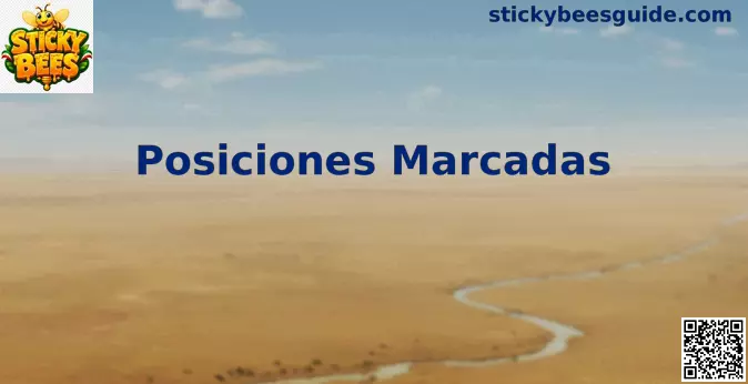 Tablero de Sticky Bees con Posiciones Marcadas y Super Wilds