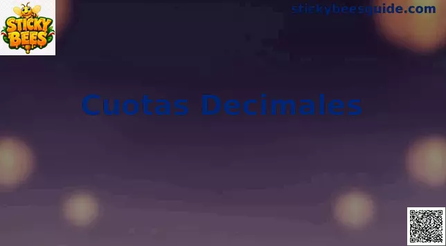 Cuotas decimales guía México